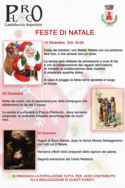 locandina feste di Natale 2017